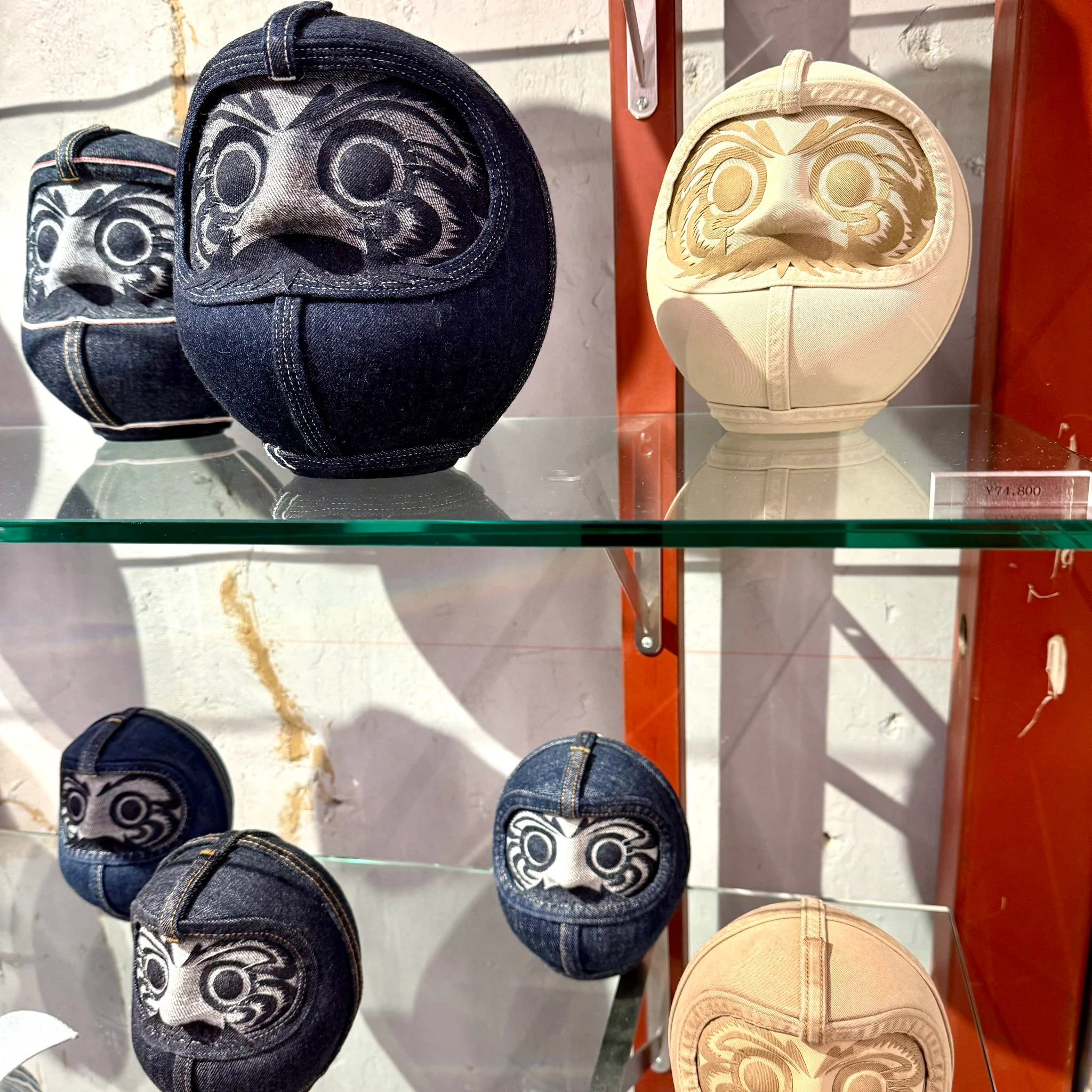 An American Friend Spotted a ¥74,800 Denim Daruma in Ginza and Bought It on the Spot